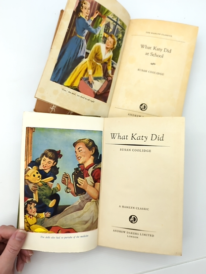 Susan Coolidge Hardcover Bundle What Katy Did; What Katy Did At School by Susan Coolidge