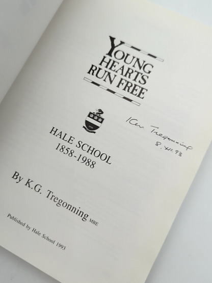Young Hearts Run Free by K G Tregonning (Hardcover, 1993) Signed by K G Tregonning