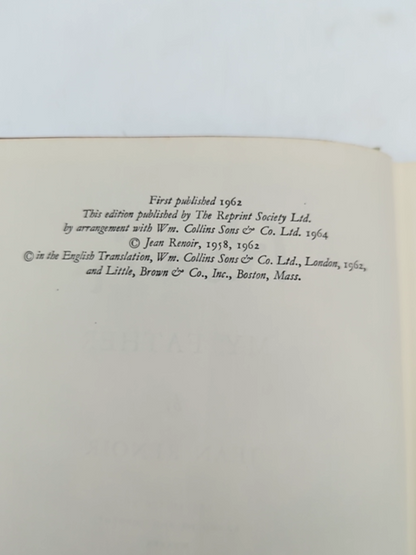 Renoir My Father by Jean Renoir (Hardcover, 1964) Artist Biography by Jean Renoir