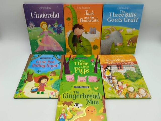 7x First Readers Girls/Boys Book Bundle - Parraggon Books, Learn Stage 1 Reading by First Readers