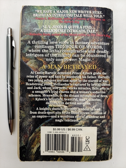 A Man Betrayed by J V Jones (Paperback, 1996) Murder, Knights Novel by J V Jones