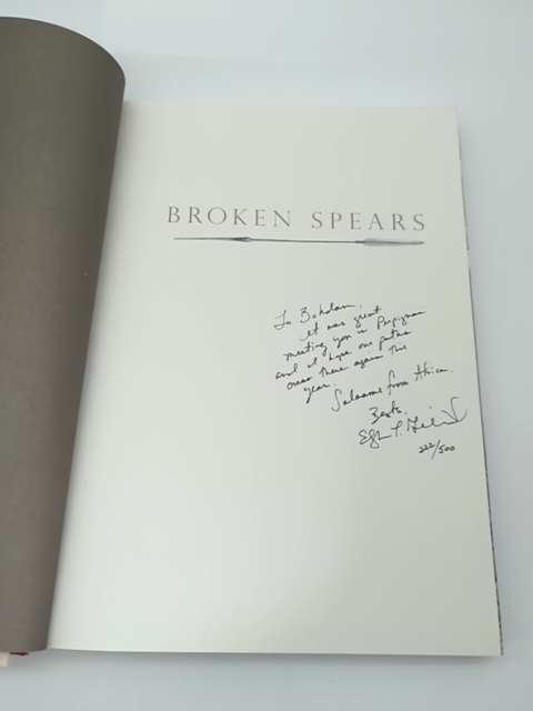 Broken Spears: A Maasai Journey by Elizabeth Gilbert (Hardcover 2003 1st Signed) by Elizabeth L. Gilbert