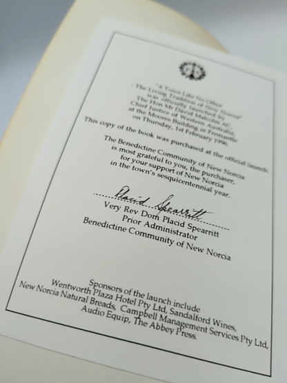 A Town Like No Other: The living tradition of New Norcia David Hutchinson Signed by David Hutchison