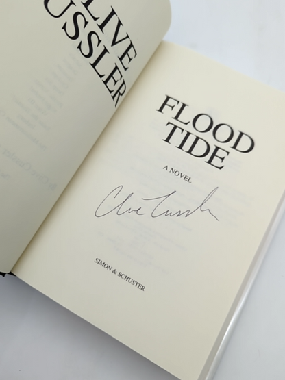 Flood Tide by Clive Cussler (Hardcover, 1997) 1st Edition Signed by Clive Cussler