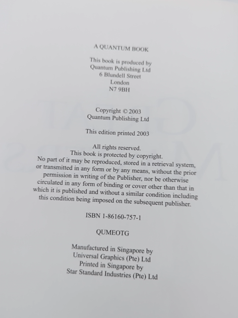 The Great Masters by Quantum Publishers (Hardcover, 2004) Art History by Quantum Publishers