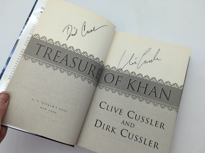 Treasure Of Khan (dirk Pitt Adventure), Clive Cussler & Dirk Cussler,  Signed by Dirk Cussler, Clive Cussler