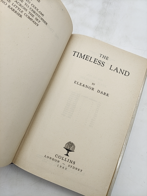 The Timeless Land by Eleanor Dark (Hardcover, 1960) Aboriginal Australia by Eleanor Dark