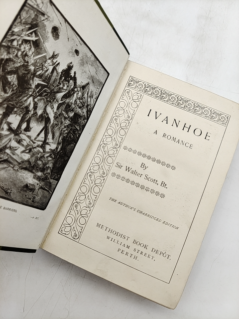 Ivanhoe by Sir Walter Scott (Hardcover, 1913) Waverly Novel, Witch Trial by Sir Walter Scott