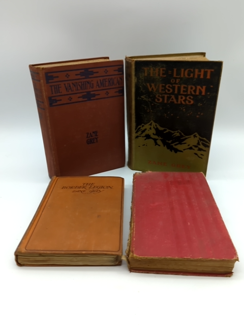 4x Zane Grey Book Bundle The Vanishing American, Desert of Wheat, Border Legion… by Zane Grey