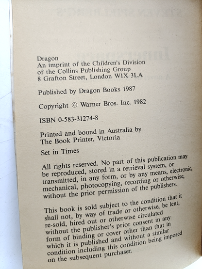 Steven Spielberg Presents Innerspace by Nathan Elliott, Vintage Paperback Sci-Fi by Steven Spielberg, Nathan Elliott