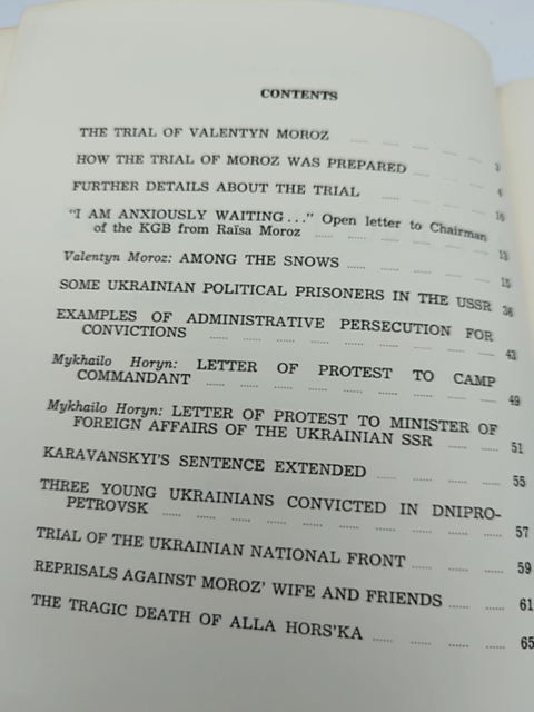 Among The Snows: Protest Writings From Ukraine by Valentyn Moroz, Literature by Valentyn Moroz