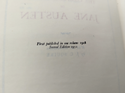 The Complete Novels Of Jane Austen by J C Squire (Cloth, 1932) by J C Squire
