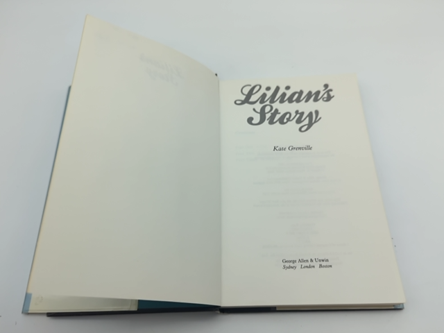 Lilian's Story by Kate Grenville (Hardcover 1985) 1st Edition Australian Fiction by Kate Grenville