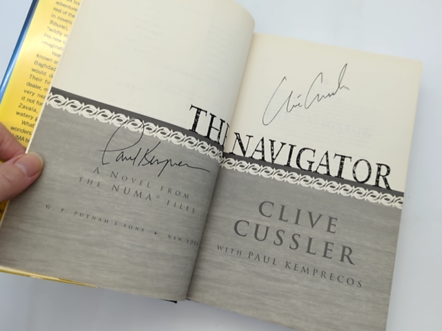 The Navigator (the Numa Files) by Clive Cussler & Paul Kemprecos, Signed by Clive Cussler