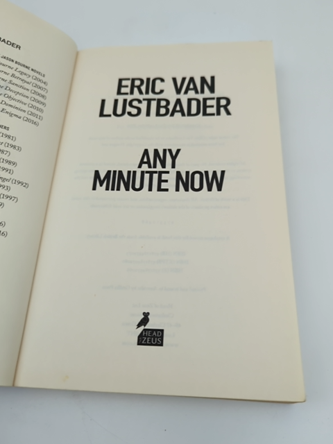Any Minute Now by Eric Van Lustbader (Paperback) Thriller, Suspense by Eric Van Lustbader