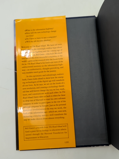 The Road Ahead by Bill Gates (Hardcover, 1995) 1st Edition Biography, Microsoft by Bill Gates