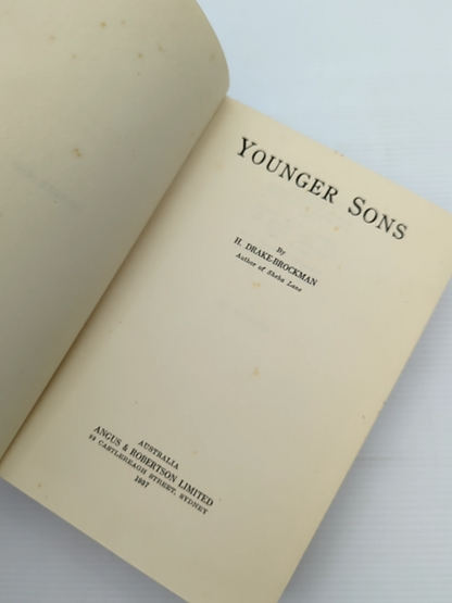 Younger Sons by H Drake-Brockman (Cloth, 1937) History by H Drake-Brockman