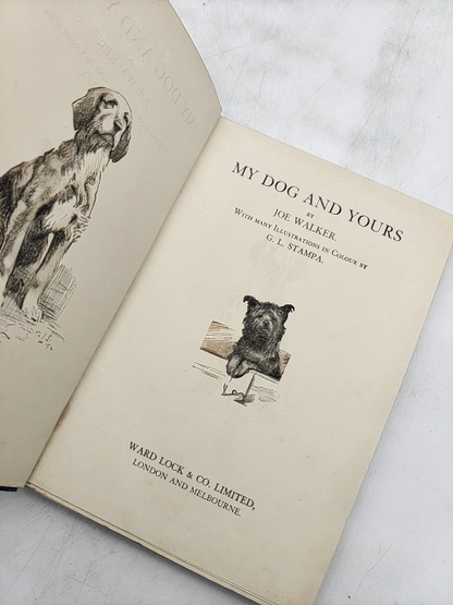 My Dog and Yours by Joe Walker (Cloth, 1929) 1st Edition by Joe Walker