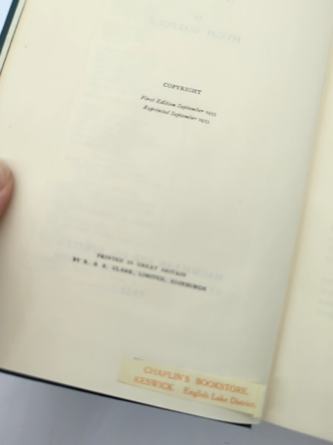 Vanessa by Hugh Walpole (Hardcover, 1933) Literature & Fiction by Hugh Walpole