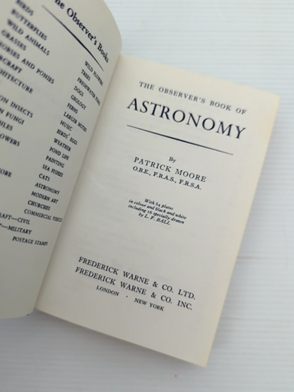 The Observer's Book Of Astronomy by Patrick Moore, Astronomy by Patrick Moore