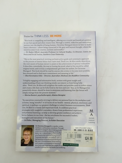 Think Less, Be More: Metal Detox For Everyone by Dr Christine Maingard by Dr Christine Maingard
