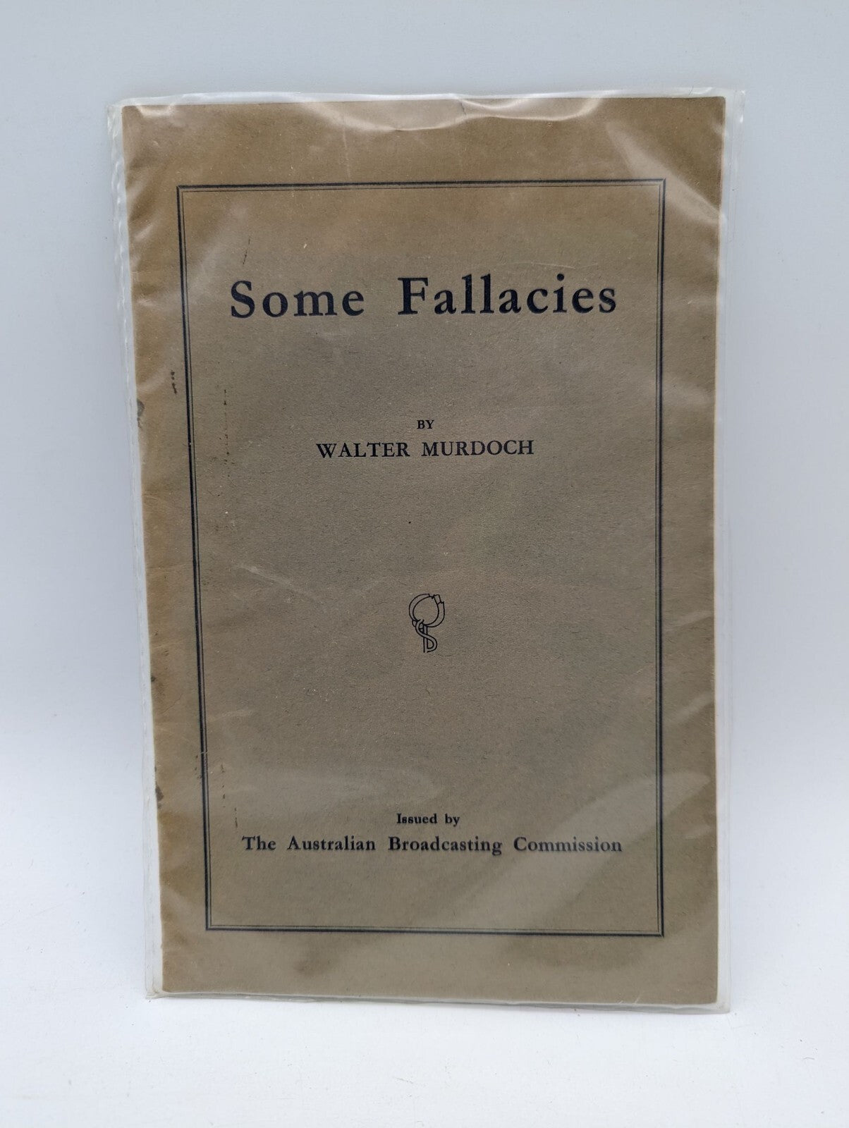 Some Fallacies by Walter Murdoch (Brochure/Pamphlet, 1935) 1st Edition by Walter Murdoch