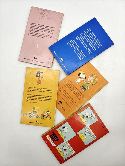 Charles M Schulz Paperback Bundle 5x Vintage Peanuts Paperbacks Snoopy Charli… by Charles M Schulz