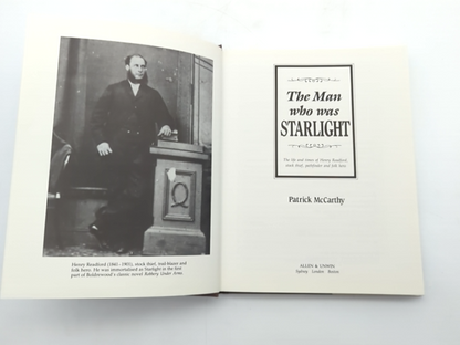 Bushranger Book: The Man Who Was Starlight by Patrick McCarthy, History by Patrick McCarthy