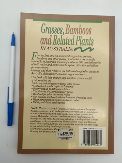 Grasses, Bamboos And Related Plants In Australia by Nick Romanowski, Botany by Nick Romanowski