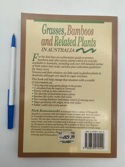 Grasses, Bamboos And Related Plants In Australia by Nick Romanowski, Botany by Nick Romanowski