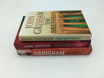 3x John Grisham Hardcover Bundle: The Appeal, The Broken, The Brethren by John Grisham