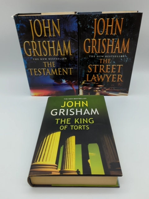 3x John Grisham Hardcover Bundle: The Testament; Street Lawyer, King of Torts by John Grisham