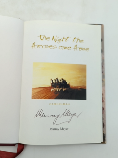 The Night the Horses came Home by Murray Meyer (Hardcover, 2002) SIGNED by Murray Meyer