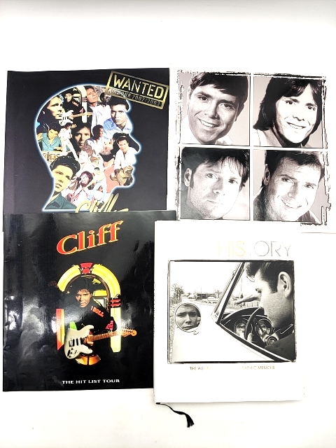 Cliff Richard Hardcover Bundle 4x Cliff Richard Books 3x Tour Programs Hardcov… by Cliff Richard