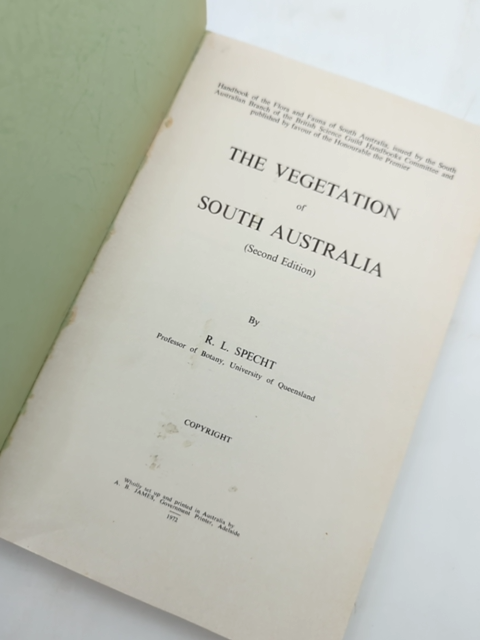 The Vegetation Of South Australia by R L Specht (Paperback, 1972) by R L Specht