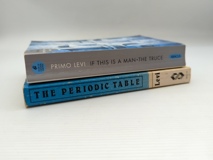 2x Primo Levi Books: The Periodic Table; If This Is a Man - Truce; Auschwitz by Primo Levi