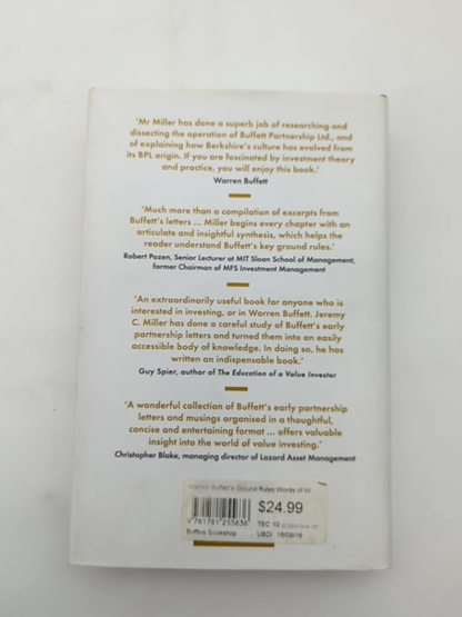 Warren Buffett's Ground Rules: Words Of Wisdom From The Partnership Letters Of T by Jeremy Miller