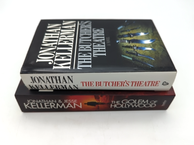 2 x Jonathan Kellerman thriller novels: Butcher's Theatre, Golem of Hollywood by Jonathan Kellerman