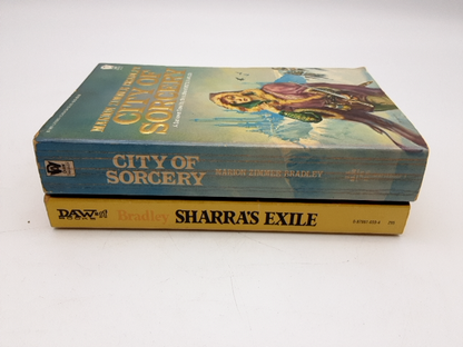 2x Marion Zimmer Bradley Paperback Darkover Series, Vintage DAW Books Sci-fi by Marion Zimmer Bradley