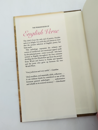 The Penguin Book Of English Verse by John Hayward (Hardcover, 1978) by John Hayward