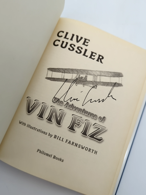 The Adventures Of Vin Fiz by Clive Cussler (Hardcover, 2006) 1st Edition Signed by Clive Cussler