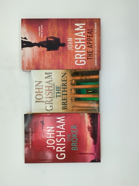3x John Grisham Hardcover Bundle: The Appeal, The Broken, The Brethren by John Grisham
