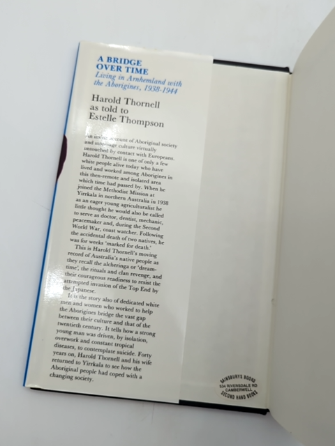 Bridge Over Time by Harold Thornell (Hardcover, 1986) 1st Edition by Harold Thornell