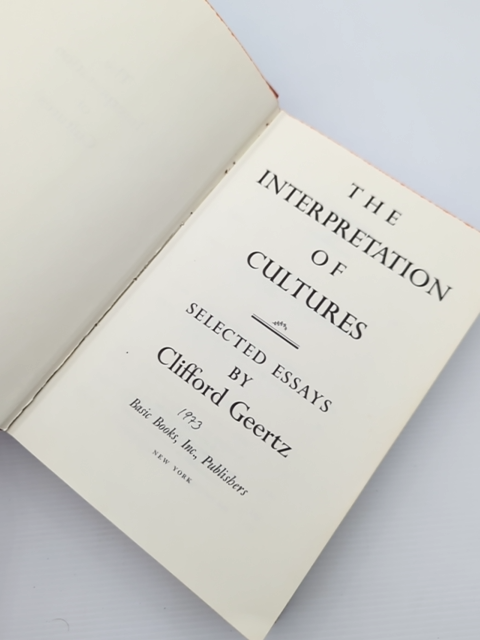 The Interpretation Of Cultures by Clifford Geertz (Hardcover, 1973) by Clifford Geertz