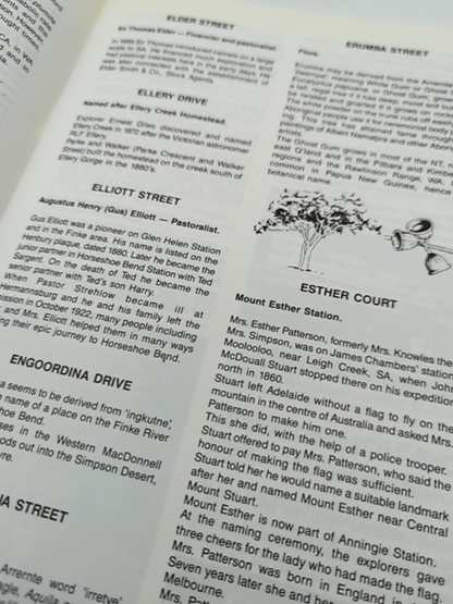 The History Of Alice Springs Through Street Names by Jose Petrick Signed by Jose Petrick