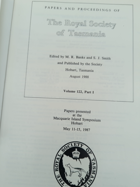 Proceedings of the Symposium on Macquarie Island, Held At the University of Tasm by Maxwell R. Banks