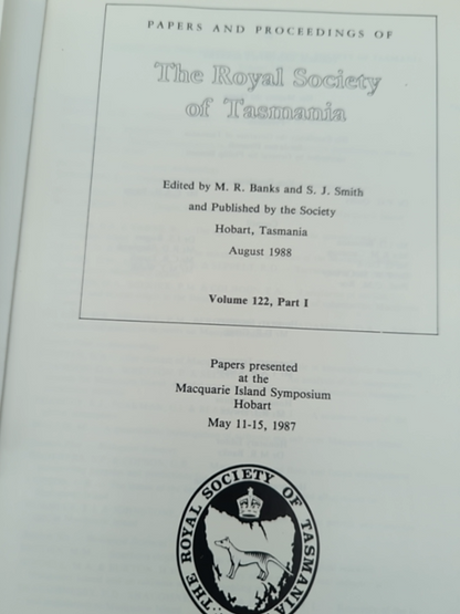 Proceedings of the Symposium on Macquarie Island, Held At the University of Tasm by Maxwell R. Banks