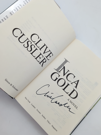 Inca Gold by Clive Cussler (Hardcover, 1994) 1st Edition Signed by Clive Cussler