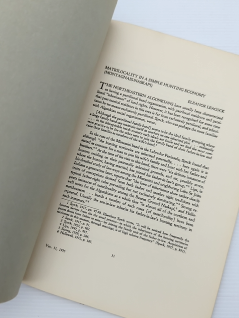 Matrilocality In Simple Hunting Economy Eleanor Leacock 1979 Innu Anthropology by Eleanor Leacock