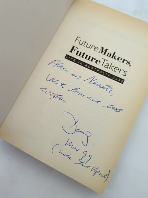 Future Makers, Future Takers: Life In Australia 2050 by Doug Cocks SIGNED by Doug Cocks